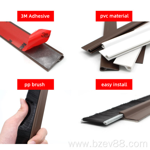 Self-adhesive 3M door bottom sealing strip